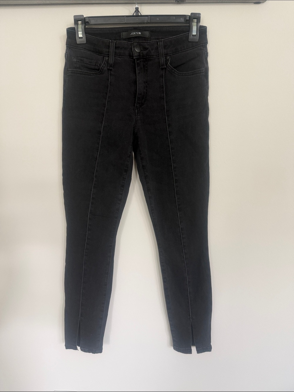 Joe's Jeans Black High-Rise Front Seam Skinny Jeans